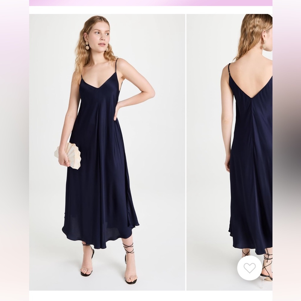 L’Agence Lorraine Trapeze slip dress